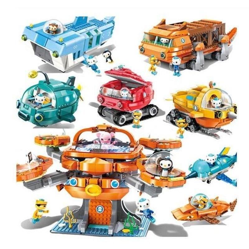 オクトノーツ 日本未発売 レゴ 互換 オクトポッド ガップ 潜水艦 乗り物 メカ ミニフィグ