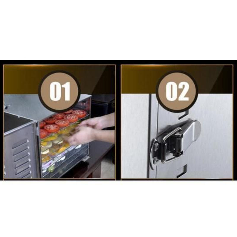 ステンレス鋼 食品乾燥機 果物 野菜 ハーブ スナック 肉干しなど10層 業務用 食品乾燥機