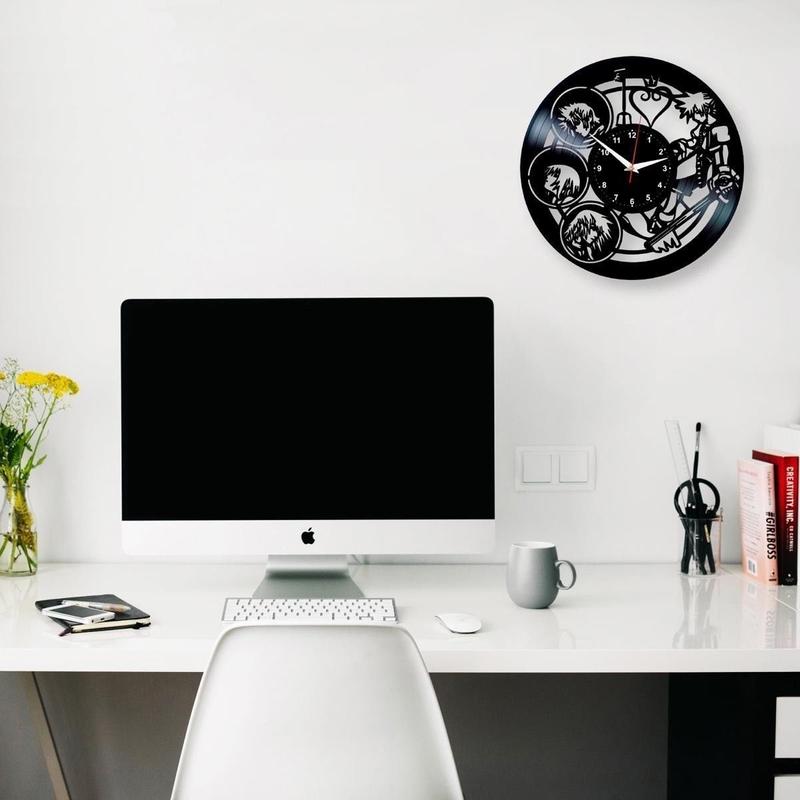 キングダムハーツ レコード盤 壁掛け時計 30cm ゲーム アニメ 人気 おしゃれ エコ イン キングダムハーツ レコード盤 壁掛け時計 30cm ゲーム アニメ 人気 おしゃれ エコ イン