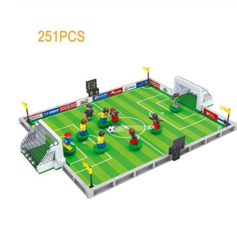 Lego レゴ 互換 251pcs ワールドカップ サッカースタジアム ミニフィグ付き I Lego レゴ 互換 251pcs ワールドカップ サッカースタジアム ミニフィグ付き I