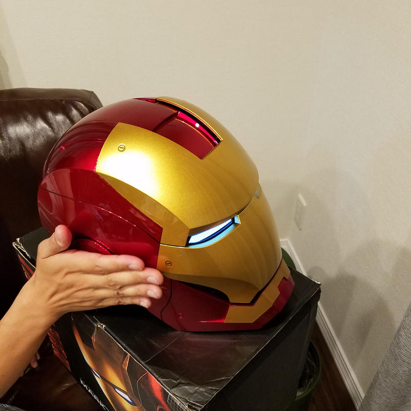 マーベル アベンジャーズ ワンタッチオープン 本格1 1 アイアンマンヘルメット Mk7 マス