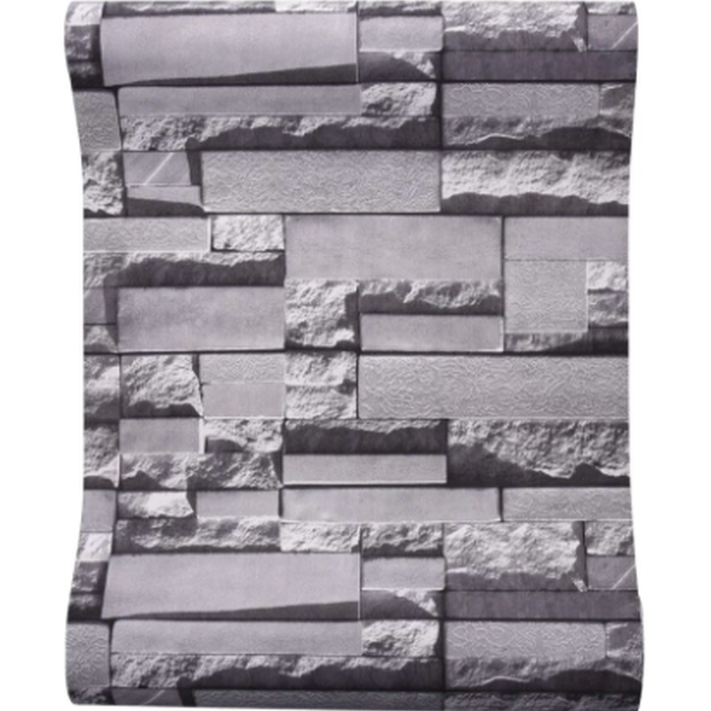 壁紙 ３d 53 1000 Diy Pvc Cm おしゃれ インテリア クロス モダン 石レンガ 装飾 防カビ 防水 再販ご予約限定送料無料 53 1000