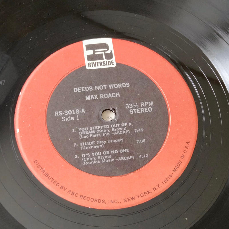 ジャズレコードセット Max Roach/Deeds, Not Words