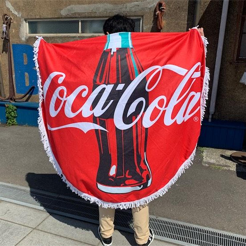 コカコーラ ラウンドビーチタオル アメリカン雑貨lax オンラインショップ