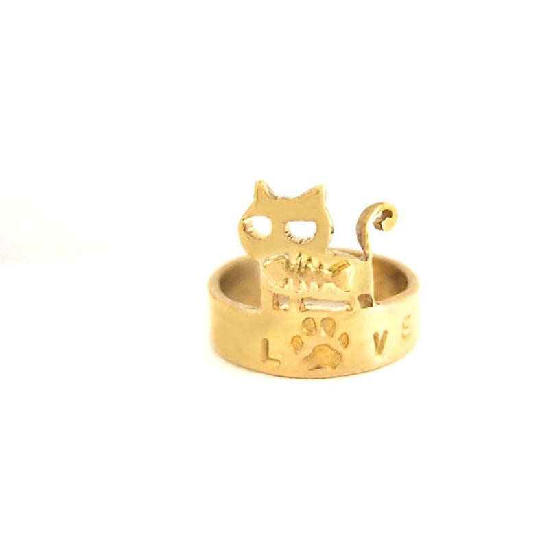 骨魚つきにゃーリング 7号 雑貨屋 ねこまんま