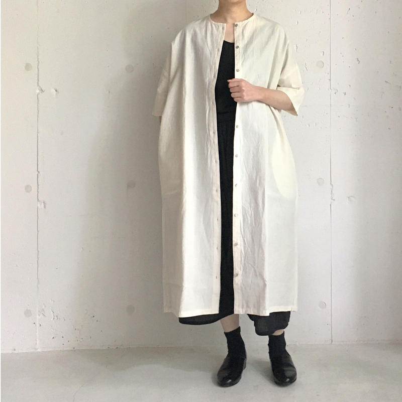 クリスマスツリー特価 Yamma 産ヤンマ産業 会津木綿 丸首ワンピース ロングワンピース