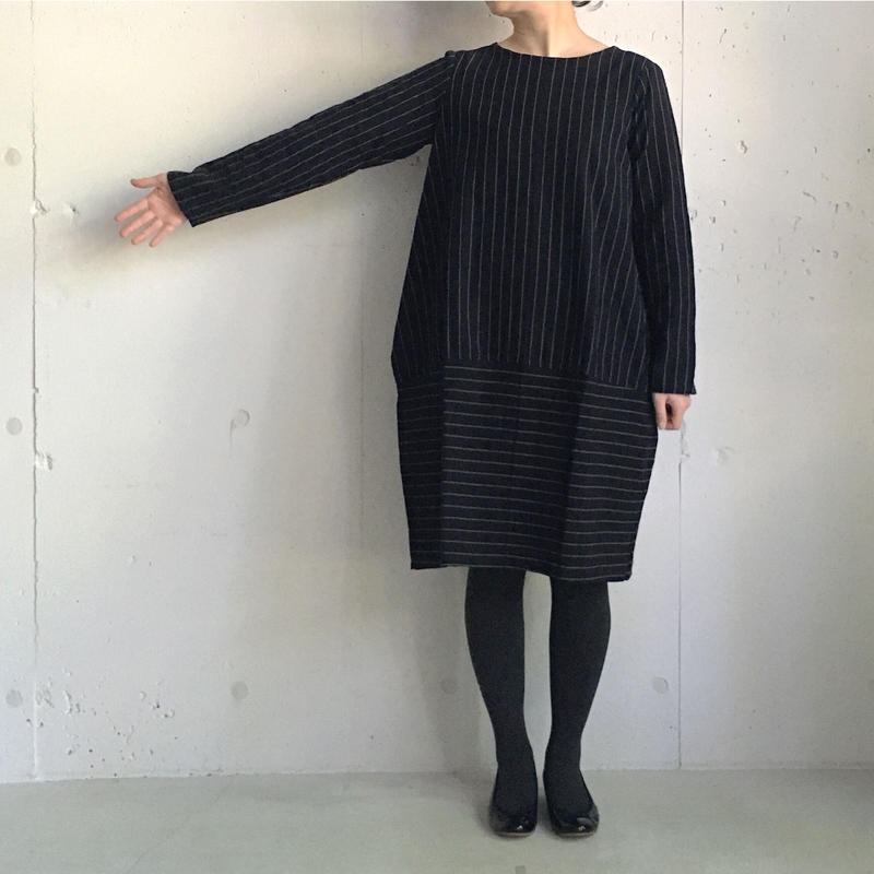 Yamma 会津木綿 コクーンワンピース Zakkayaline