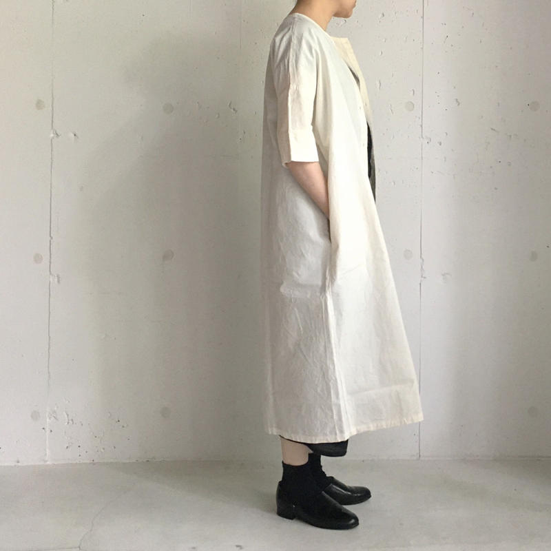 クリスマスツリー特価 Yamma 産ヤンマ産業 会津木綿 丸首ワンピース ロングワンピース