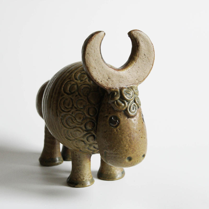 リサラーソン　置物　ヴィンテージ　バッファロー　　JURA 希少　インテリア 修復済み リサ・ラーソン | バッファロー - 北欧雑貨のLiLiCoCo