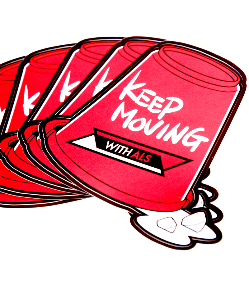 Charity Sticker Keep Moving 01 Borderless Wear