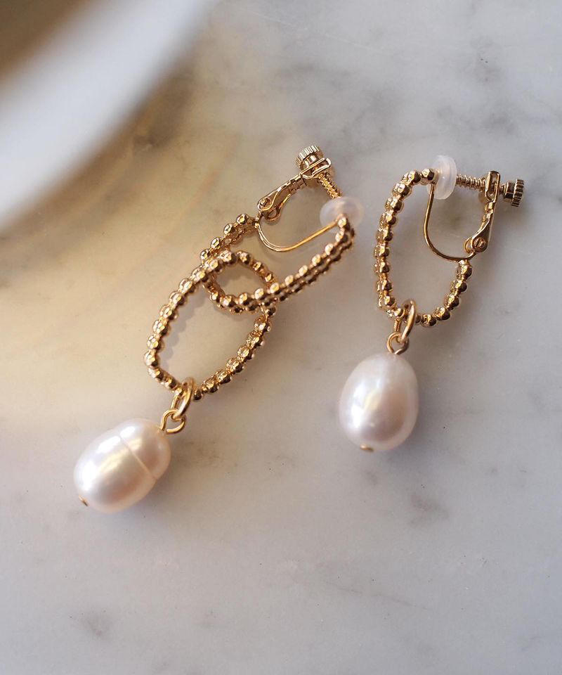 【美品】アデルビジューのCUTSTEEL double chain pierce ADER.bijoux CUTSTEEL chain asymmetry ピアス