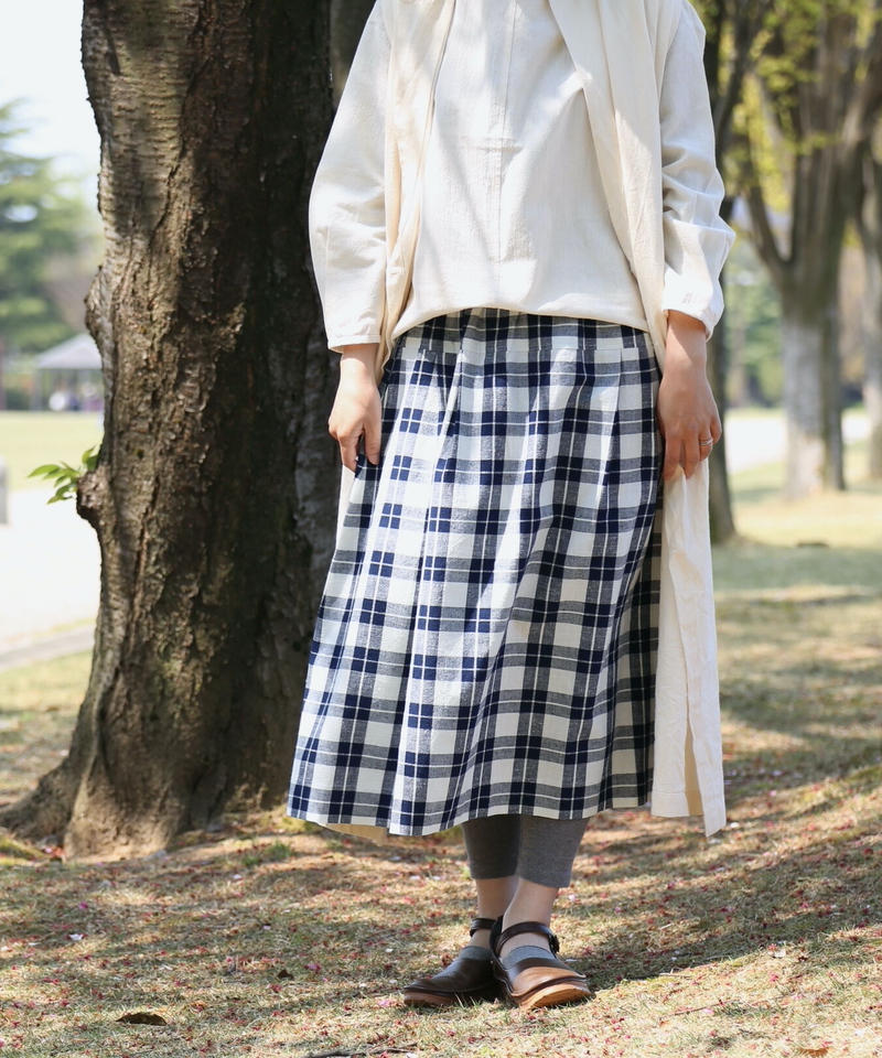 GEOFFREY B. SMALL 18AW チェックロングスカート www.msocialsciences.com