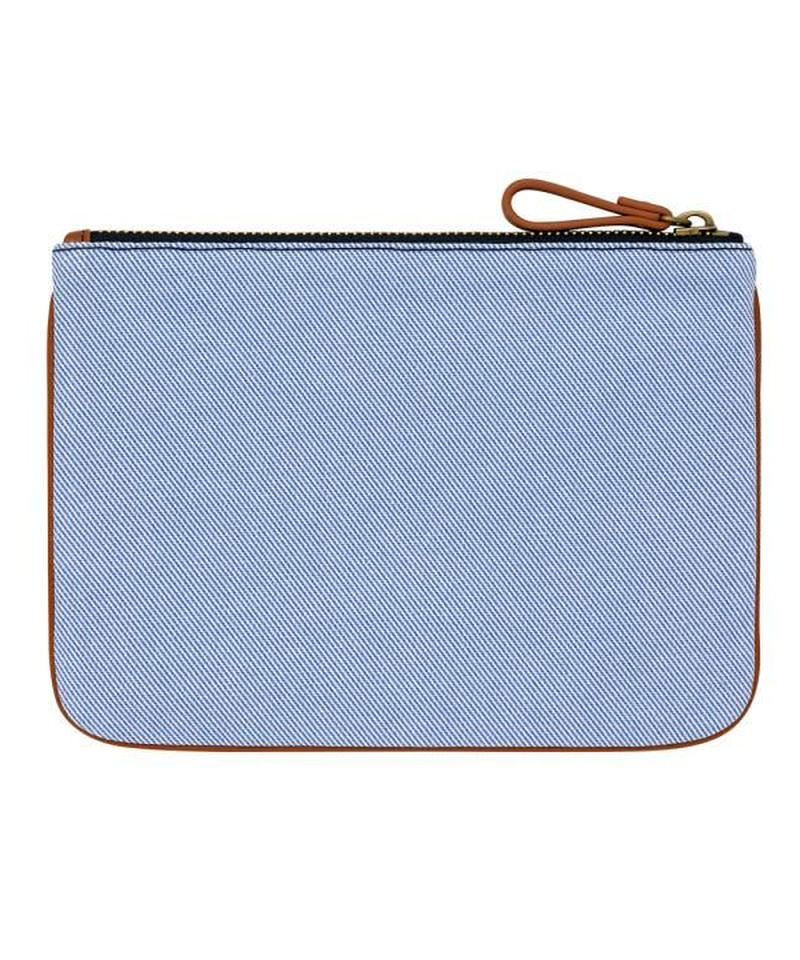 キャスキッドソン Cath Kidston プレミアム コットン ポーチ ソリッド Blu