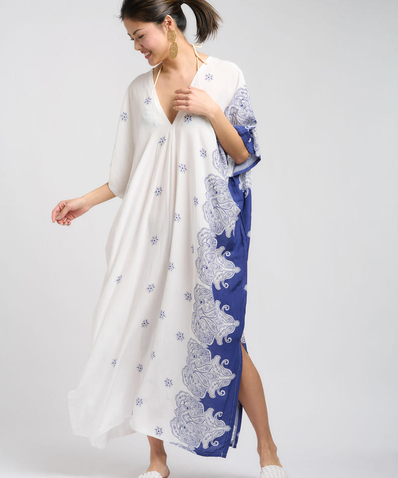 Beach Tunic Dress ビーチ チュニック ドレス Paisley As Beach Tunic Dress ビーチ チュニック ドレス Paisley As