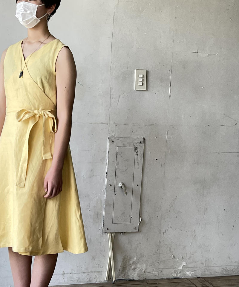 カシュクールワンピース 型紙 ノースリーブ Atelier Dream Handmade