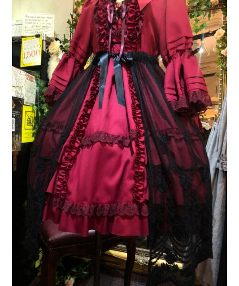 Physical Drop フィジカルドロップ スタンドカラーベビードールワンピース ボルド Physical Drop フィジカルドロップ スタンドカラーベビードールワンピース ボルド