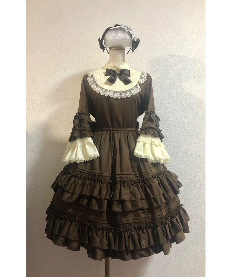 Pina Sweet Collection ドール姫袖ワンピース ブラウン Atelie