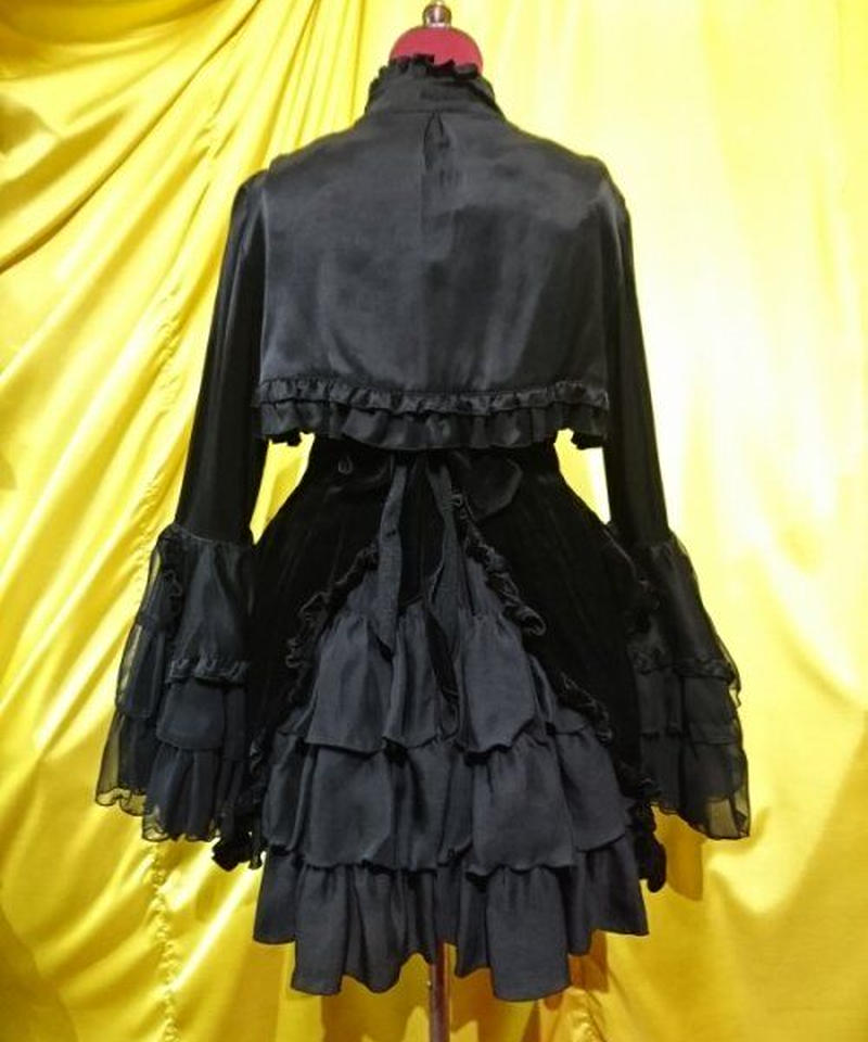 海外輸入 Marble 姫袖ボレロ付きデコラティブドレスワンピース ひざ丈ワンピース