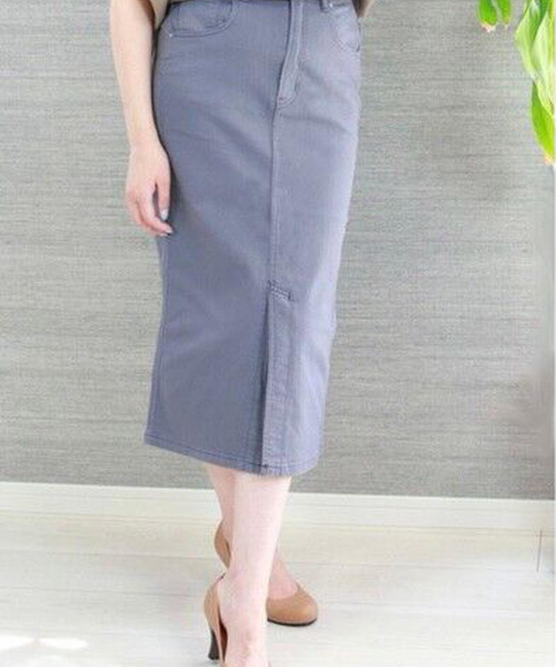 ストレッチデニムカラータイトスカート Aujourd Hui