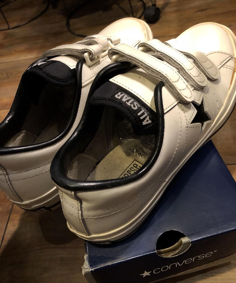 絶版ベルクロモデル Converse One Star Leather Ox Box付美品スペ