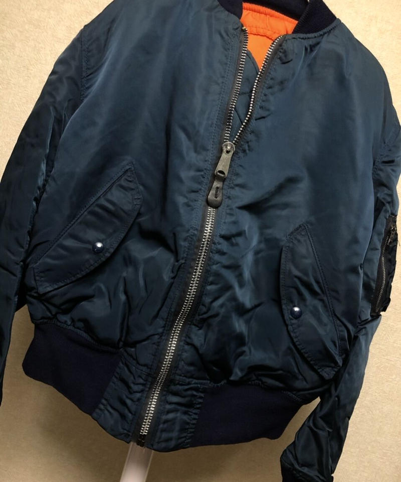 日本製】 US VINTAGE ヴィンテージ USA製 MA-1 IDEALアルミジップ