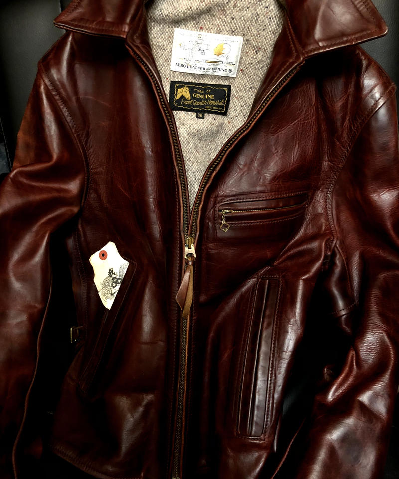 durable ビンテージライダース フロントクォーターホースハイド 36