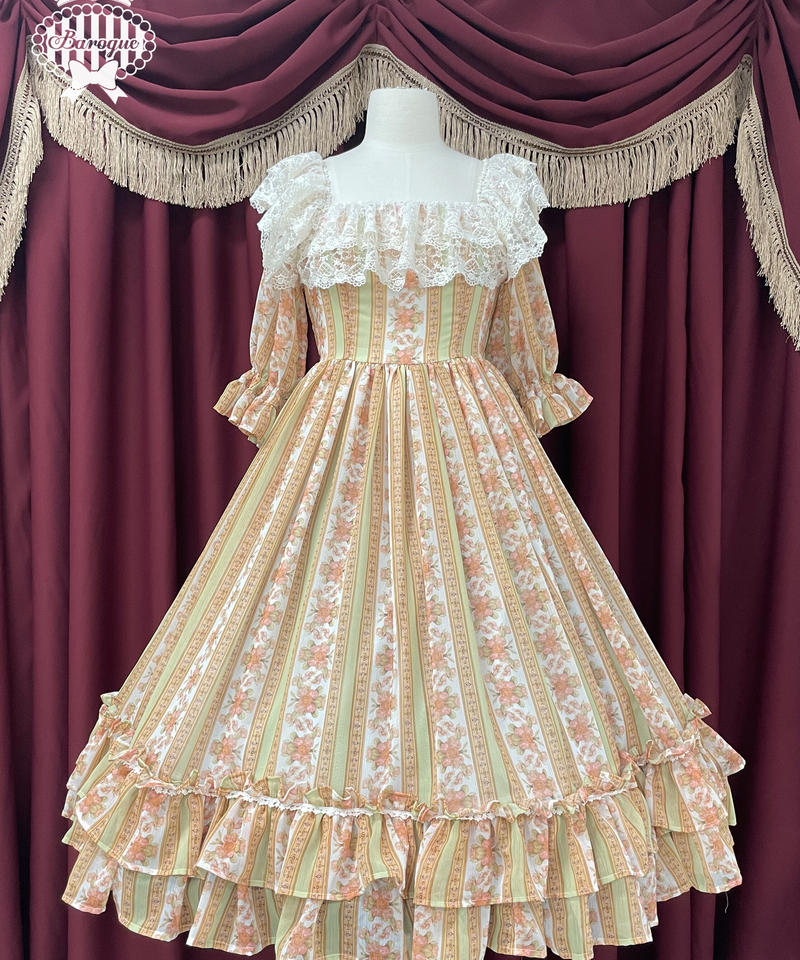 Baroque Hyacinth コテージローズワンピース Illustrated By