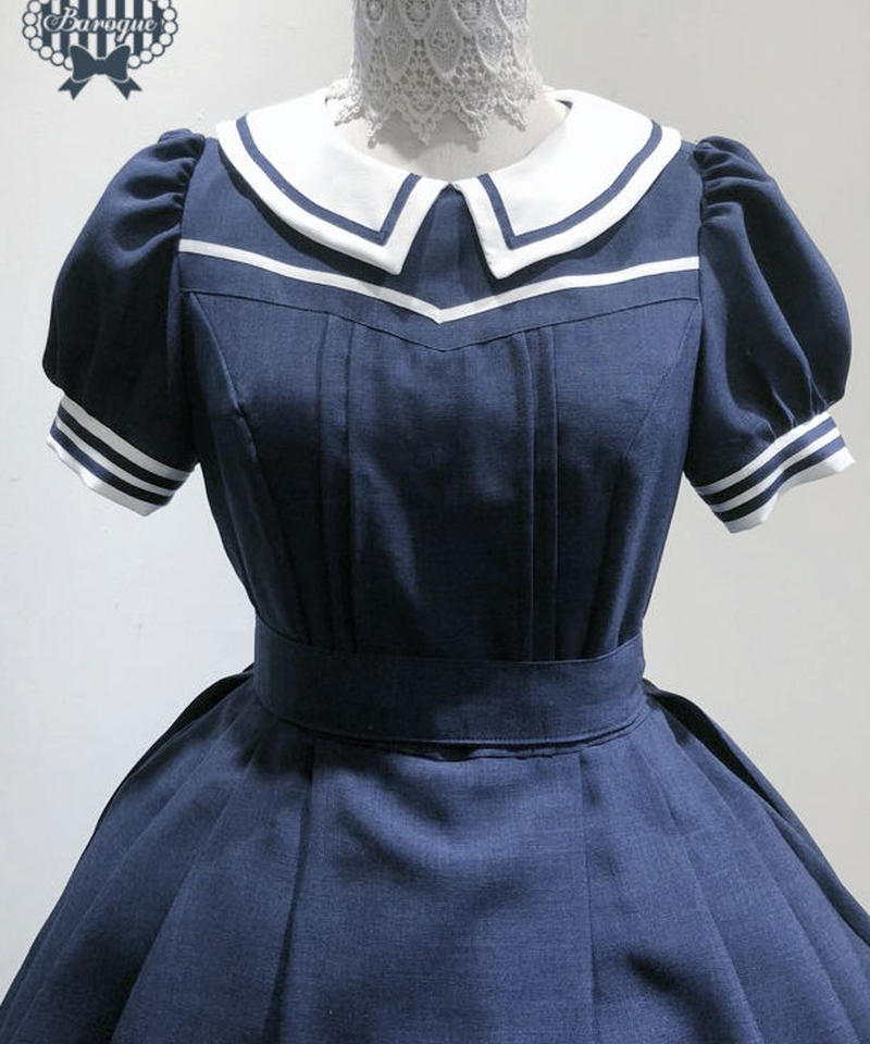 Baroque Decent Collet セーラーワンピース ご予約商品 Gw記念送