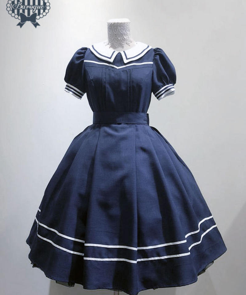 Baroque Decent Collet セーラーワンピース ご予約商品 Gw記念送