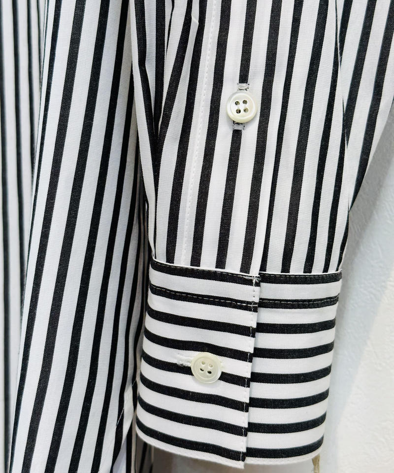 【新品】Juun.J ストライプ シャツ Juun.j メンズ シャツ | SSENSE 日本