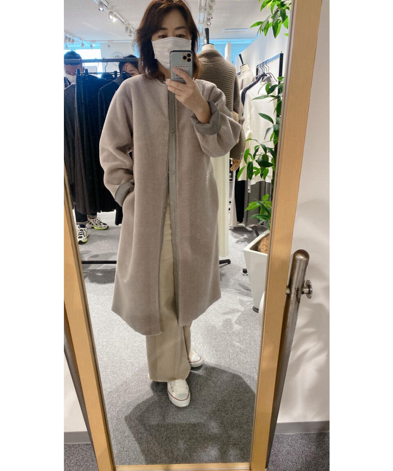 タグ付き未使用　machatt マチャット　エコムートンリバーシブルコート machatt マチャット タグ付き エコムートンリバーシブルコート