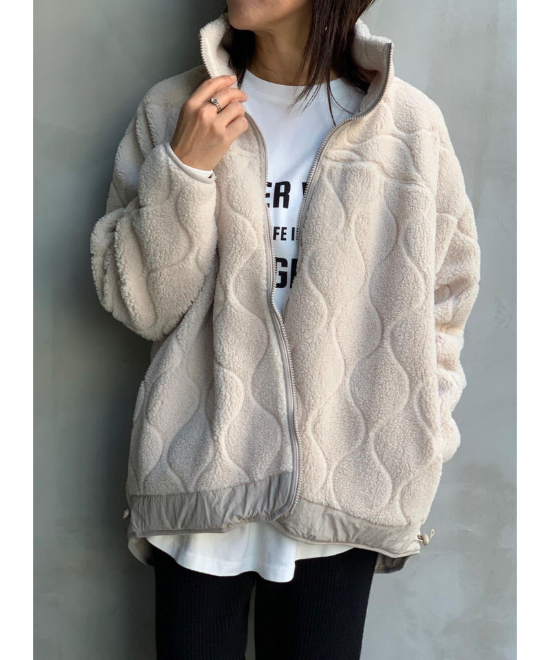 新品★flamingo farm フラミンゴファーム　ジャケット Flamingo firm フラミンゴファーム ボアブルゾン
