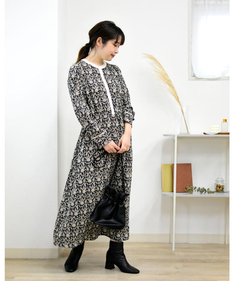 ペイズリー柄 クレリック ワンピース 213fb017 Brownie