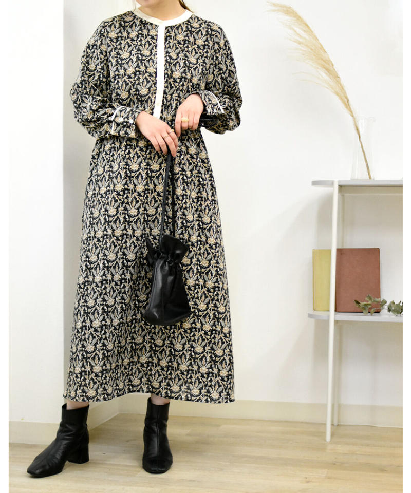 ペイズリー柄 クレリック ワンピース 213fb017 Brownie