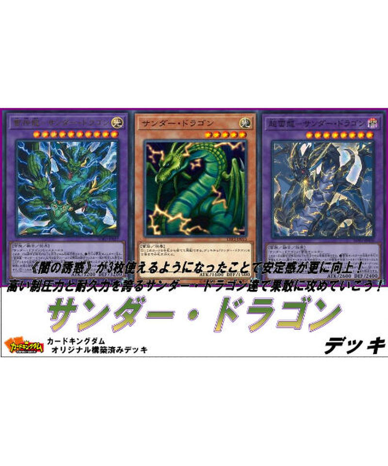 遊戯王 637 サンダー ドラゴン デッキ 合計55枚入り 限定販売 カードキングダ