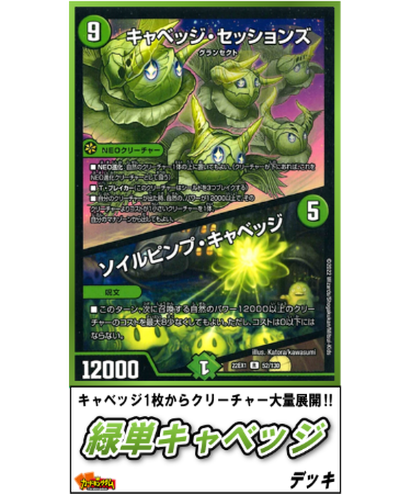 デュエルマスターズ 667 緑単キャベッジ デッキ カードキングダム オンラインショップ