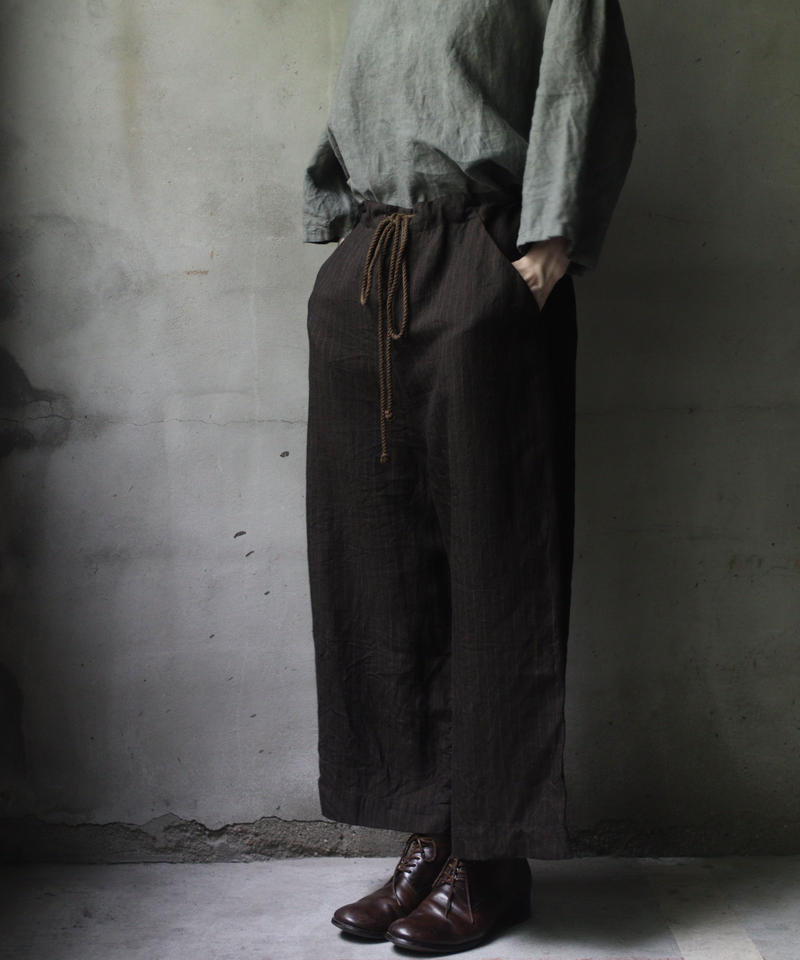 新到着 23SS購入BIEK VERSTAPPEN リネンサスペンダー付パンツ