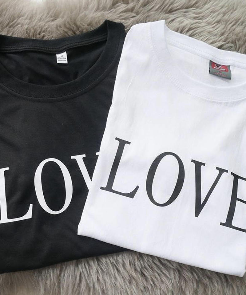 Loveロゴtシャツ 2色展開 Celeste