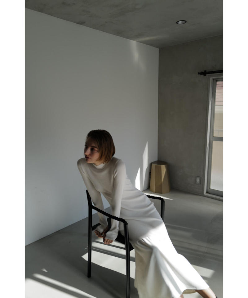 rib knit docking dress | célon