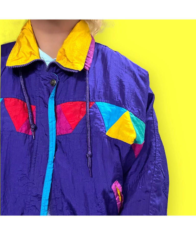 売れ筋ランキングも GREAT パッチワーク 切り替え ナイロンジャケット