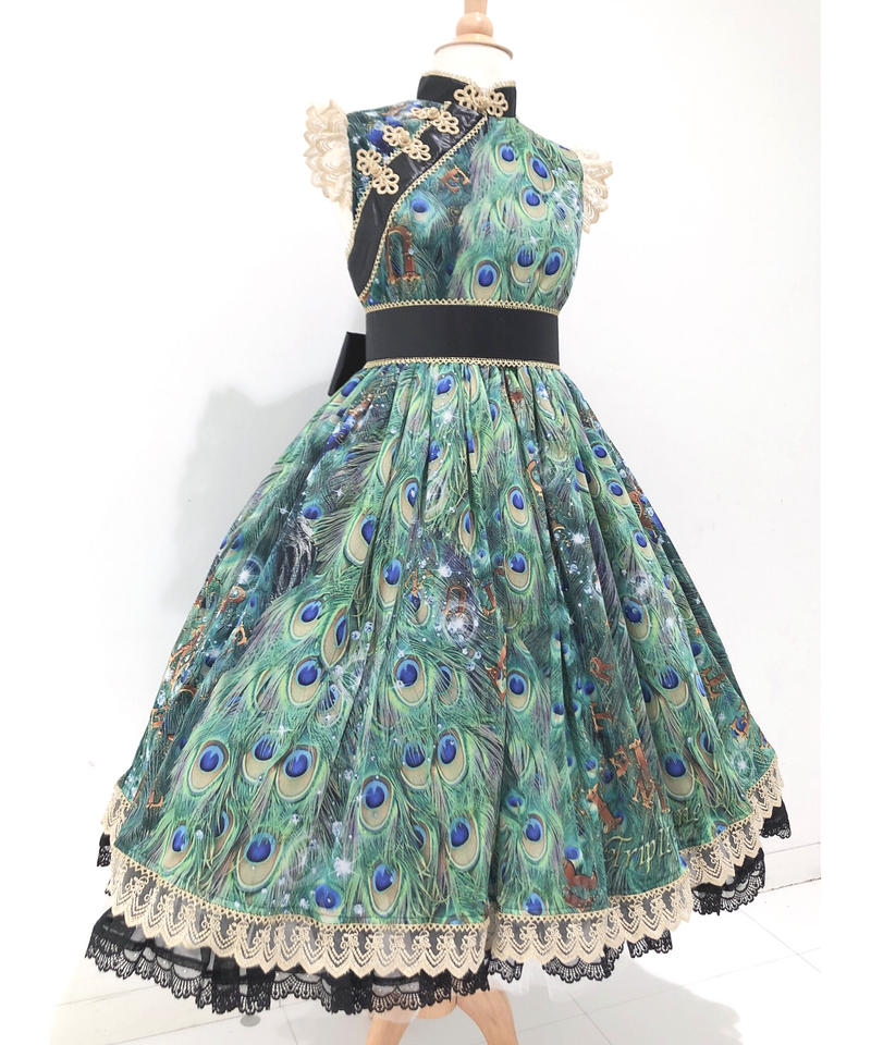 Triple Fortune 孔雀チャイナワンピース Chou Chou Ange