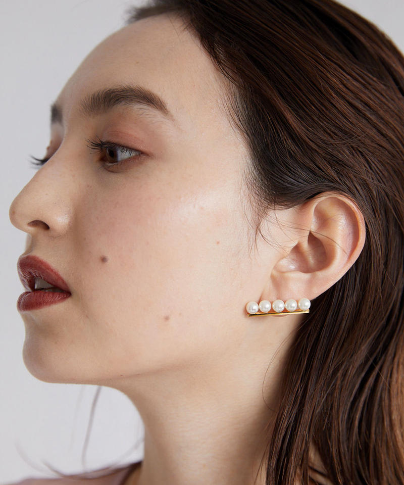 46%割引グレイ系日本最大級 Cesoi Pearl Bar Pierce Gold パール 無料配達 Cesoi Pearl Bar Pierce Gold パールピアス ゴールド ピアス(片耳用)