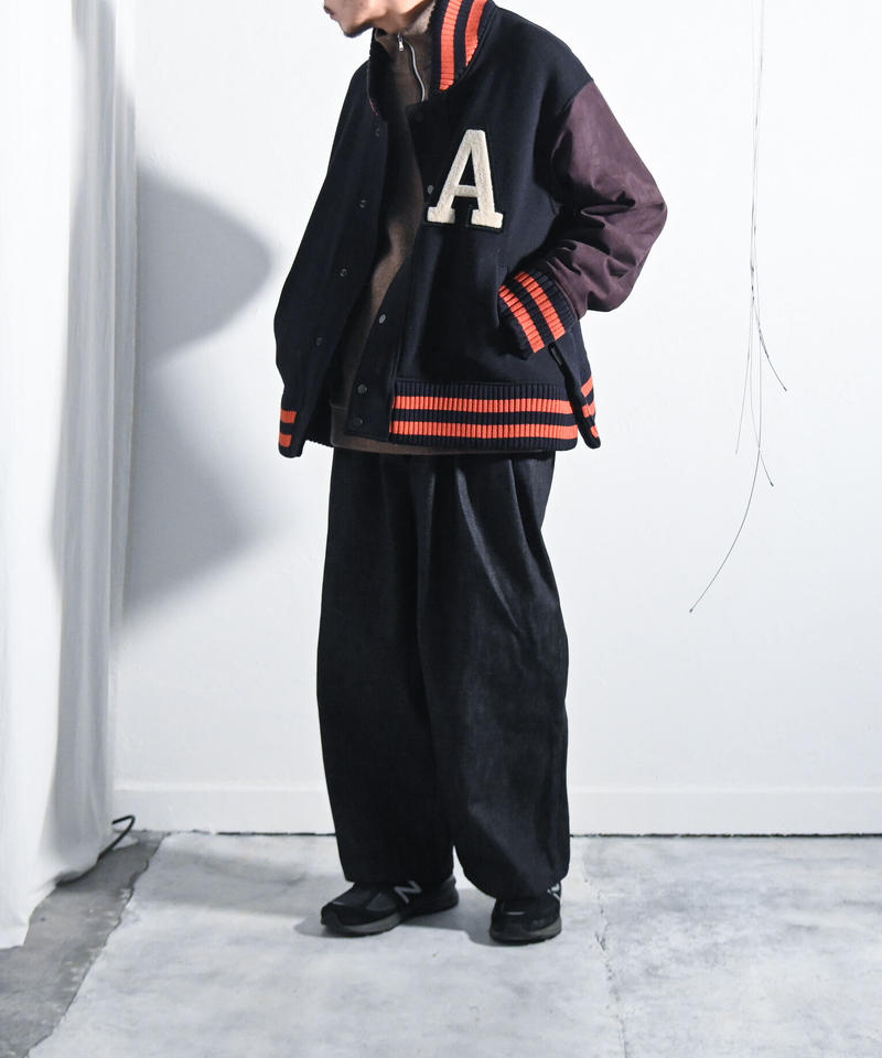 ANCELLM - SIDE SLIT VARSITY JACKET | COELACANTH
