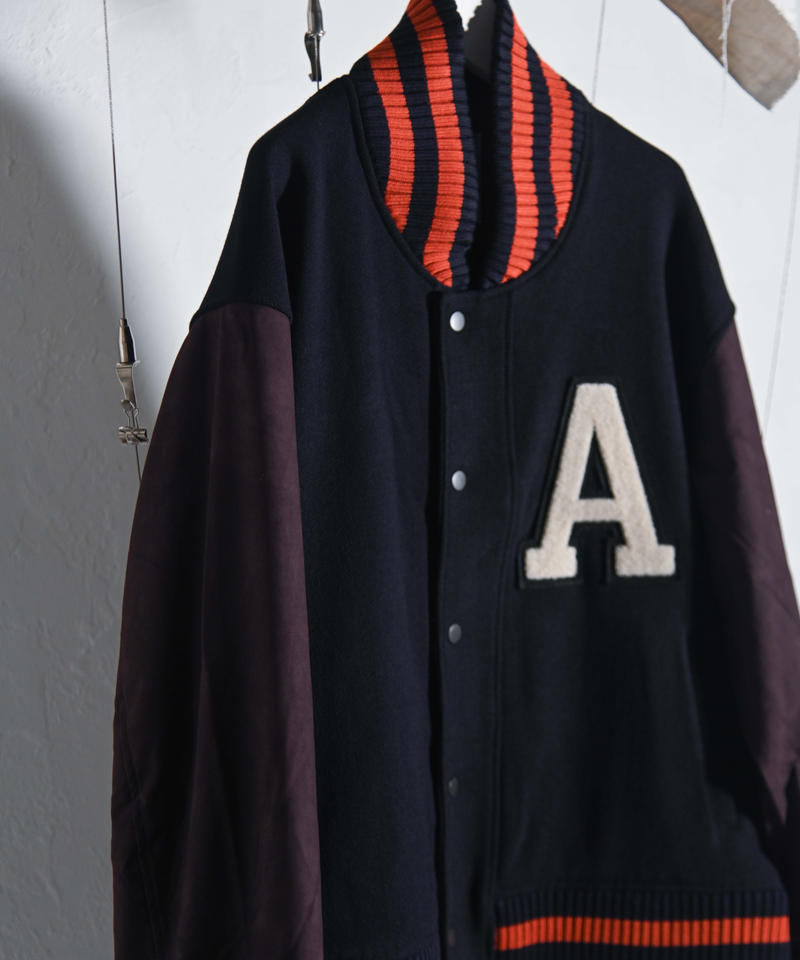 ANCELLM - SIDE SLIT VARSITY JACKET | COELACANTH