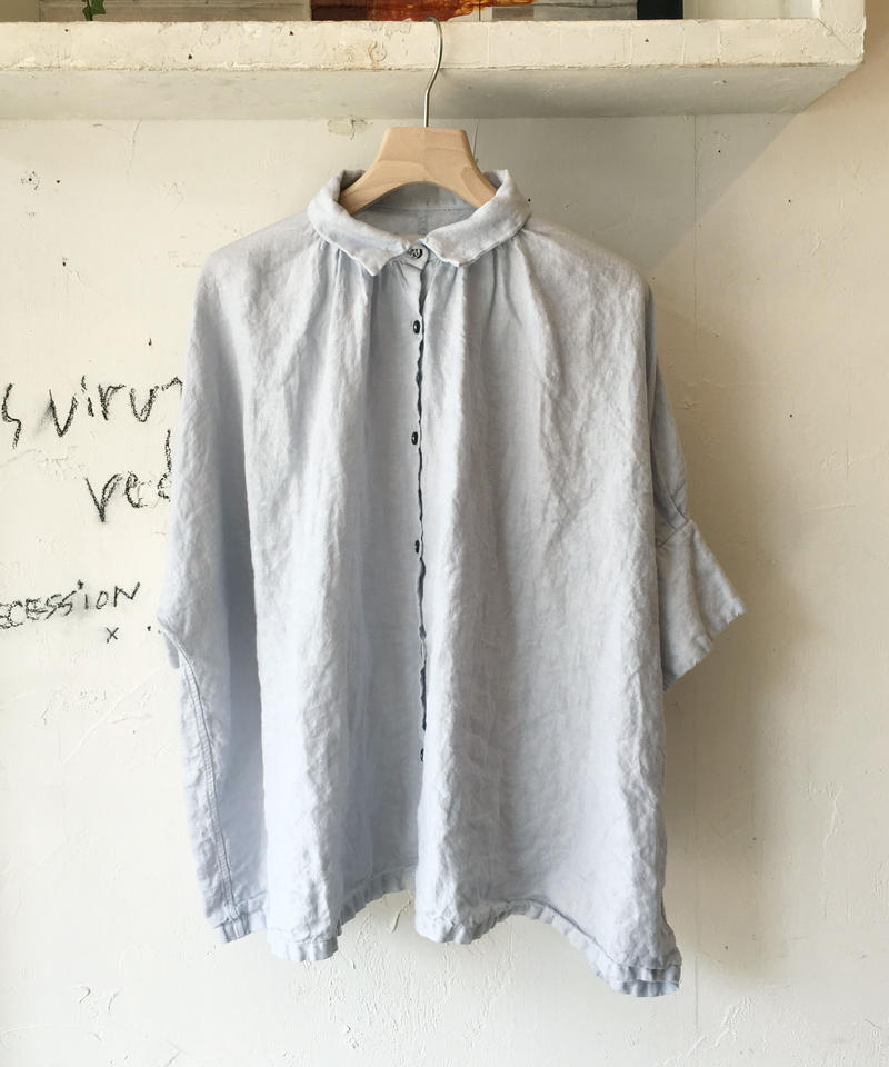 【限定価格セール!】 Honnete(オネット) ブラウス シャツ アイリッシュリネン - シャツ/ブラウス(半袖/袖なし)