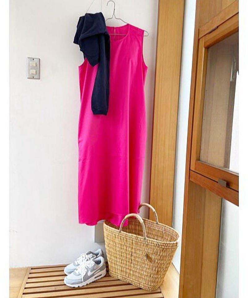 M Medium コットンサテンワンピース Ruby ピンク Days