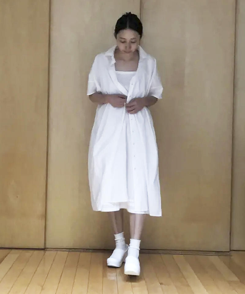 半袖シャツワンピース Emily ホワイト Days
