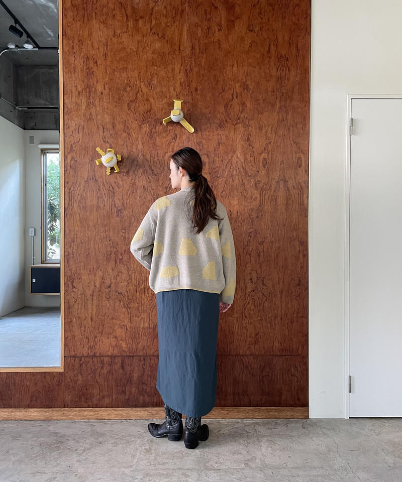 1/10 Original Wool Top Stone Cardigan | Dhal