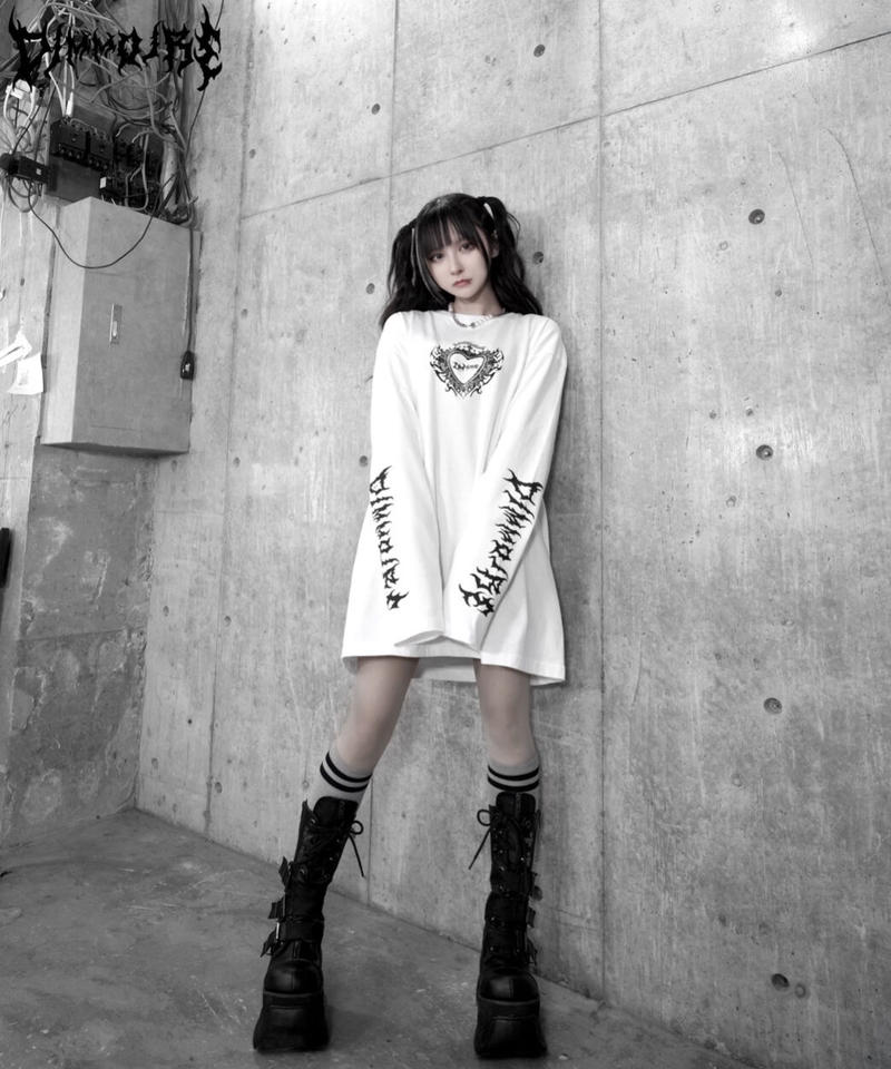 dimmoire ディムモアール HeartCoreジャージトップス 🖤💀𝕯𝖎𝖒𝕸𝖔𝖎𝖗𝖊 𝕬𝖕𝖗𝖎𝖑 𝟐𝟎𝟐𝟓💀🖤 【 ロゴプリント