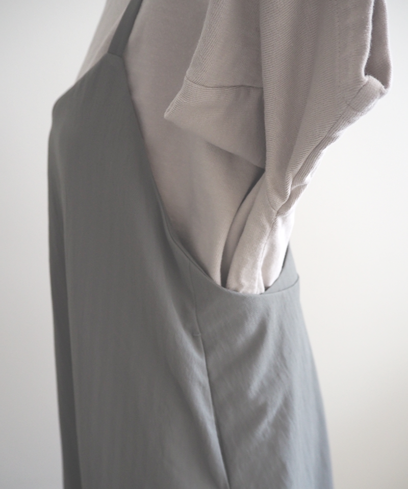 ポリエステル ライトウェイト ヘリンボン キャミソールワンピース No Control Air